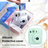 Silicone Case for Fujifilm Instax Mini 12 Instant Camera Case |Soft Protective Camera Cover with Adjustable Shoulder Strap - Pastel Blue