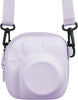 Universal Protective Camera Case for Fujifilm Instax Mini 12 11 9 8 SE 7+ 40, Instant Camera Bag Hard EVA Case with Shoulder Strap- Lilac purple