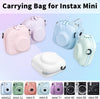 Universal Protective Camera Case for Fujifilm Instax Mini 12 11 9 8 SE 7+ 40, Instant Camera Bag Hard EVA Case with Shoulder Strap- Lilac purple