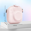 Universal Protective Camera Case for Fujifilm Instax Mini 12 11 9 8 SE 7+ 40, Instant Camera Bag Hard EVA Case with Shoulder Strap- Blossom Pink