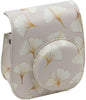 PU Leather Camera Case for Fujifilm Instax Mini 12 Instant Camera | Protective Camera Cover with Adjustable Shoulder Strap - Flower Print