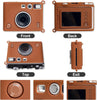Fujifilm Instax Mini EVO Instant Camera Silicone Case | Protective Cover | Brown