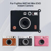Fujifilm Instax Mini EVO Instant Camera | Soft Rubber Protective Cover | Slim Fit & Lightweight | Black