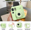 Silicone Case for Fujifilm Instax Mini SE Instant Camera Case |Soft Protective Camera Cover with Adjustable Shoulder Strap - Green