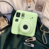 Silicone Case for Fujifilm Instax Mini SE Instant Camera Case |Soft Protective Camera Cover with Adjustable Shoulder Strap - Green