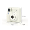 Silicone Case for Fujifilm Instax Mini SE Instant Camera Case |Protective Camera Cover with Adjustable Shoulder Strap | White