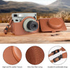 Camera Case for Instax Wide 400 Camera, PU Leather Protective Carrying Camera Bag with Adjustable Shoulder Strap- Brown