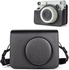 Camera Case for Instax Wide 400 Camera, PU Leather Protective Carrying Camera Bag with Adjustable Shoulder Strap- Black