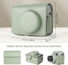 Camera Case for Instax Wide 400 Camera, PU Leather Protective Carrying Camera Bag with Adjustable Shoulder Strap- Fresh Green