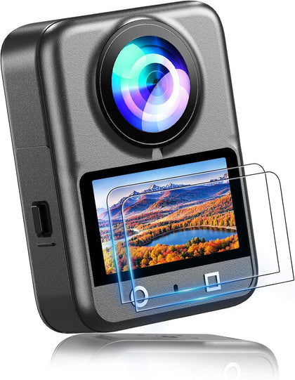 Screen Protector for DJI Osmo 360 Camera Accessories – 2 Pack- Black