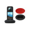 Insta360 X4 Accessories | 2 Pack Tempered Glass Screen Protector Film | Silicone Protective Case | Silicone Protective CaseSilicone Desktop Base Stand Non-Slip Mount Accessories | Red