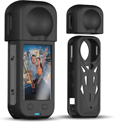 Silicone Sleeve Case for Insta360 X5 Action Camera Accessories- Black