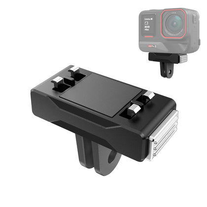 Magnetic Quick-Release Adapter Base for Insta360 X5 / Ace Pro 2 |Compact ABS Camera Mount Accessory- Black