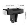 Magnetic Quick-Release Adapter Base for Insta360 X5 / Ace Pro 2 |Compact ABS Camera Mount Accessory- Black