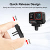 Magnetic Quick-Release Adapter Base for Insta360 X5 / Ace Pro 2 |Compact ABS Camera Mount Accessory- Black