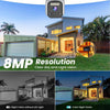 Outdoor WiFi Security Camera – Solar, PTZ, 2.5K, Waterproof