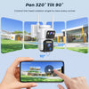 Outdoor WiFi Security Camera – Solar, PTZ, 2.5K, Waterproof