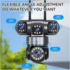 360° AI PTZ WiFi Camera – 4-Lens, 16x Zoom, Waterproof
