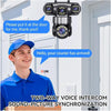 360° AI PTZ WiFi Camera – 4-Lens, 16x Zoom, Waterproof