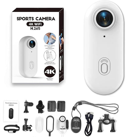 4K Mini Action Camera – Thumb Size, WiFi, Waterproof