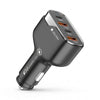 96W Quad Port Fast Charging Car Adapter Universal Compatibility with Type-C PD + USB Output,