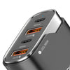 96W Quad Port Fast Charging Car Adapter Universal Compatibility with Type-C PD + USB Output,