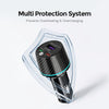 96W Quad Port Fast Charging Car Adapter Universal Compatibility with Type-C PD + USB Output,