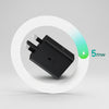 50W Duo Power Adapter with USB-C Cable 5A 1.8m Dual-Port Super Fast Charging  -Black