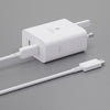 50W Duo Power Adapter with USB-C Cable 5A 1.8m Dual-Port Super Fast Charging  - White