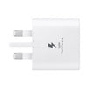 50W Duo Power Adapter with USB-C Cable 5A 1.8m Dual-Port Super Fast Charging  - White