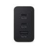 65W Trio Fast Charger Adapter -Black