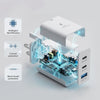 65W Trio Fast Charger Adapter -White