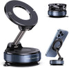 360° Magnetic Car Phone Holder – Dashboard & Windshield Mount with Strong Grip Suction Cup- Black