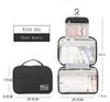 Hanging Travel Wet Dry Toiletry Bag Beautician Women Men |Grey