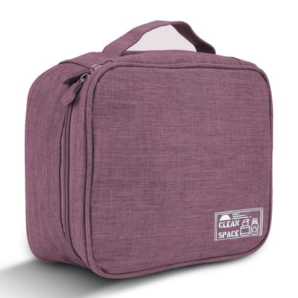 Hanging Travel Wet Dry Toiletry Bag Beautician Women Men |Purple