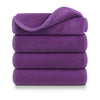 Makeup Remover Cloth Reusable Microfiber Face Towel Washable | Facial Cleansing Cloths [15.7x6.6 inch] | 4 pack| Purple