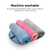 [4 Per Pack] Makeup Remover Cloth Soft Microfiber Reusable Facial Cleansing Towel- Black Pink,Blue,Grey