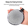 Reusable Sponge Makeup Remover Pad Cloth Face & Eye Cleansing Round Circle Puff Eco-friendly Washable Makeup Removing Pad 2 Pack)