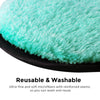 Reusable Sponge Makeup Remover Pad Cloth Face & Eye Cleansing Round Circle Puff Eco-friendly Washable Makeup Removing Pad 2 Pack)