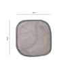 Pack Of 4 - Makeup Remover Cloth Soft Microfiber Reusable Facial Cleansing Towel- Grey