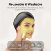 Facial Spa Headband, Ultra Soft Microfiber Adjustable Face Wash Headband Reusable Cloth Stretch Towel - Black & White