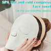 (Pack of 4) Reusable Face Towel Masks Cold Hot Anti-Aging Facial Steamer Towel Mask Moisturizing Rejuvenation Beauty Skin Care Spa Towels Facial Spa Kit for Women Girls Home & Beauty Salon