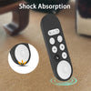 Silicone Case For Google Chromecast with Google TV 2020 Voice Remote, Anti Slip Protective Case Holder Skin Shockproof Bumper Cover Sleeve  - Black