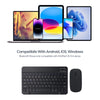 Ultra-Slim Rechargeable Portable Bluetooth Keyboard and Mouse Comb for Android Windows Tablet Cell Phone iPhone - Lavender