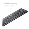 Ultra-Slim Rechargeable Portable Bluetooth Keyboard and Mouse Comb for Android Windows Tablet Cell Phone iPhone - Lavender