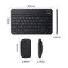 Ultra-Slim Rechargeable Portable Bluetooth Keyboard and Mouse Comb for Android Windows Tablet Cell Phone iPhone - White