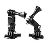 Helmet Mount Extension Arm [ Three Way Adjustable Pivot Arm Mount Kit, Helmet Mount] Compatible for GoPro, for SJCAM, for YI Action Cameras