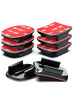 Helmet Adhesive Sticky Mounts Curved Attachment Flat | 3M Mount |GoPro Hero 13 12 11 10 Max 9 8 7 6 Session DJI Osmo Action Cameras | Pack of 8