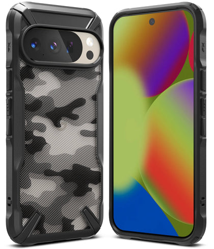 Google Pixel 10 / 10 Pro Case Cover | Fusion-X Series |Camo Black