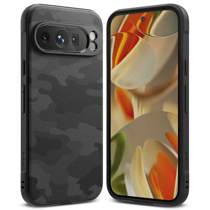 Google Pixel 9 Pro Case Cover |  Onyx Design Series | Back Phone Cover- Camo Black